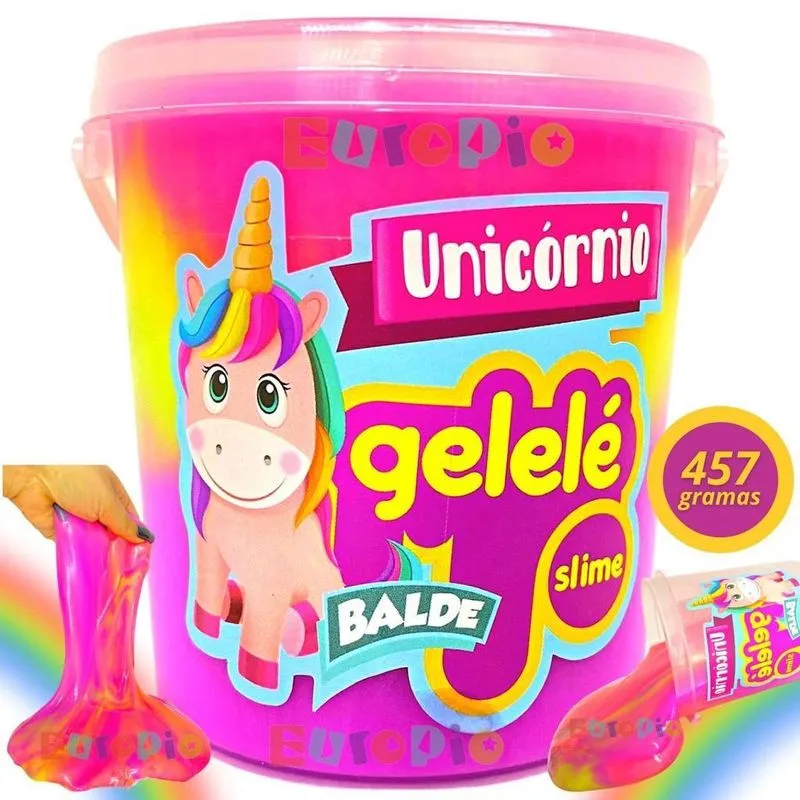 Slime De Unicórnio Gelelé Original - Unicornio - 457g