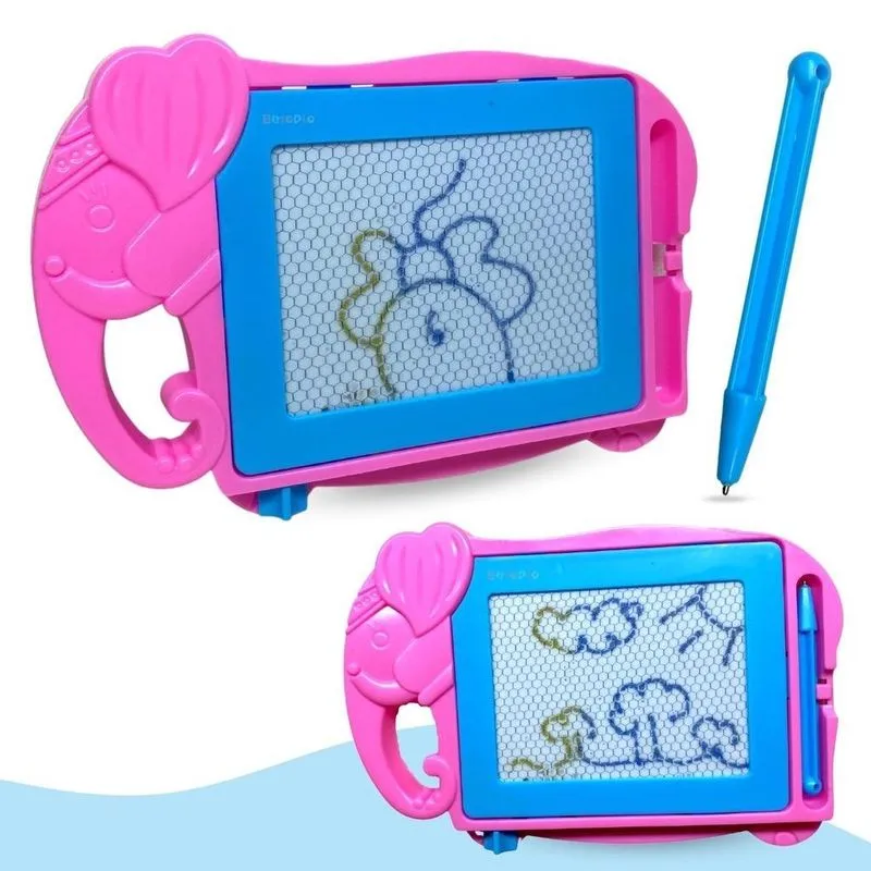 Lousa Mágica Infantil Com Caneta - Rosa
