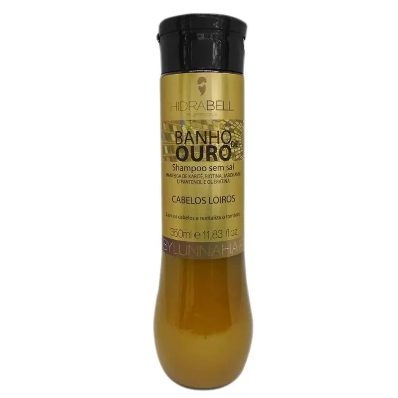 Shampoo By Lunna Hair Banho de Ouro 300ml - Hidrabell
