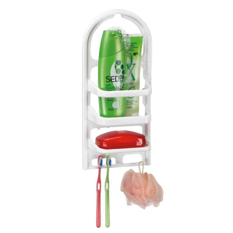 Porta Shampoo Plástico com Saboneteira