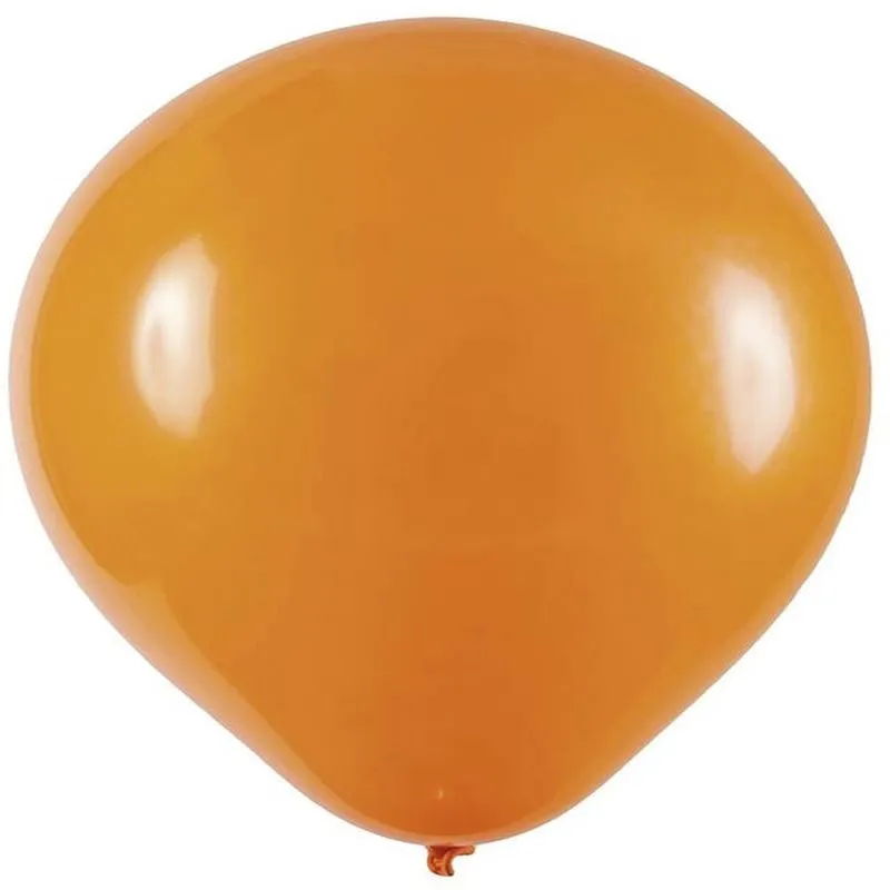 Balão de Festa Redondo Art Latex Buffet Nº 7 com 50 Unidades Laranja