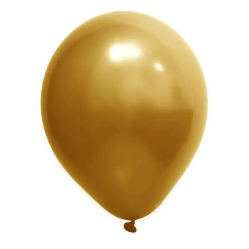 Balão Cromado N5 Ouro 25un Art Latex