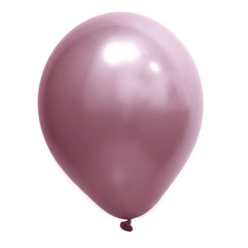 Balão Cromado N16 Rosa 12un Art Latex