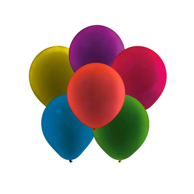 Balão Liso Nº 5 Com 25un Neon Sortidos Art-latex