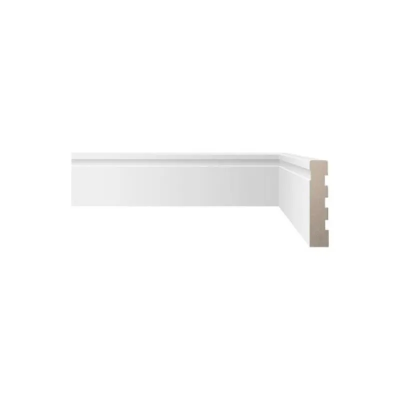 Rodapé Guarnição Classico Frisado 7x240cm Branco BIANCOGRES RODAPE GUARNICAO CLASSICO FRISADO 7X240 BRANCO
