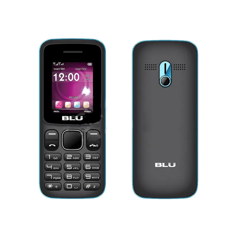 Blu Z4 Celular Dual Chip Tela 1.8 32MB Rádio fm Câmera e Luz Preto/Azul