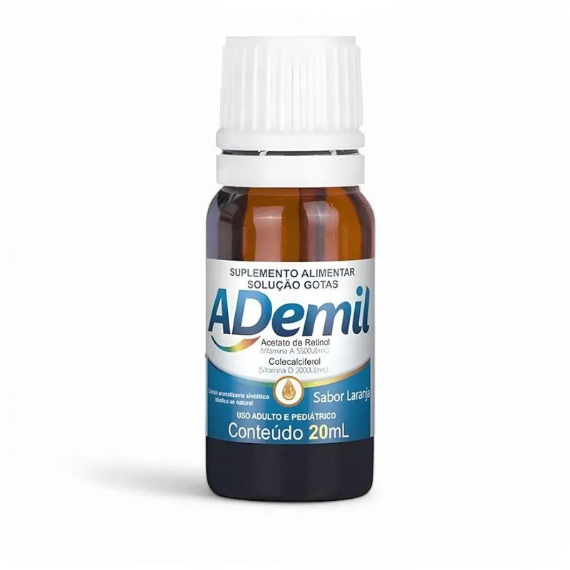 Suplemento Alimentar Ademil Vitaminas A+D Gotas Frasco 20ml