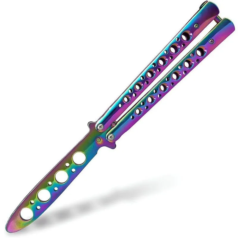 Butterfly Bsl-3 Canivete De Treino Rainbow Profissional Sem Corte Para Malabarismo