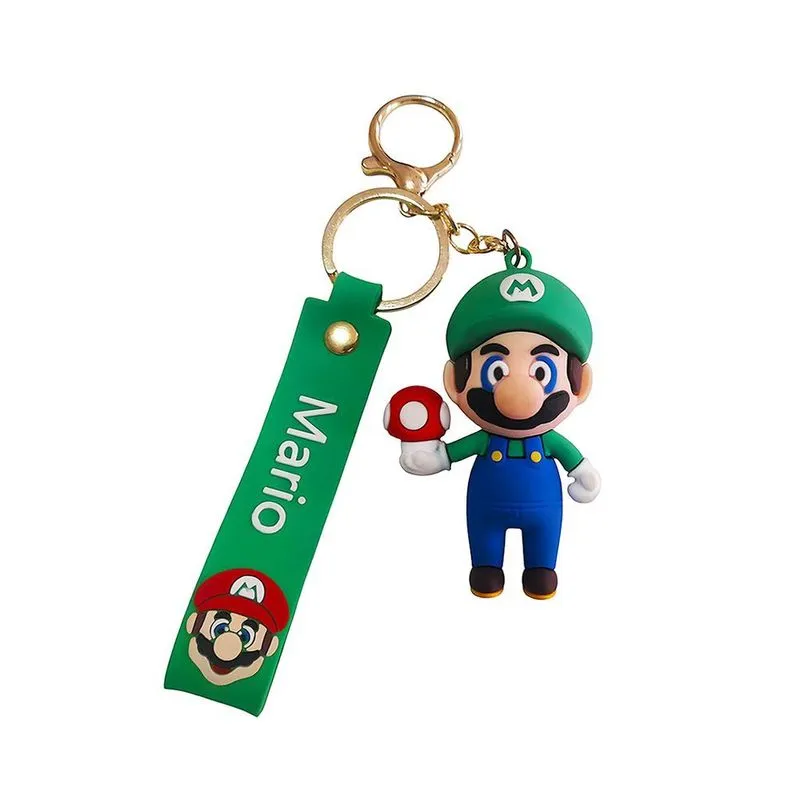 Chaveiro Luigi Emborrachado com Mosquetão para Bolsa e Mochila Tridimensional em Silicone Resistente Verde Aquilae Chaveiro Luigi Emborrachado com Mosquetão Tridimensional em Silicone Resistente Verde Aquilae