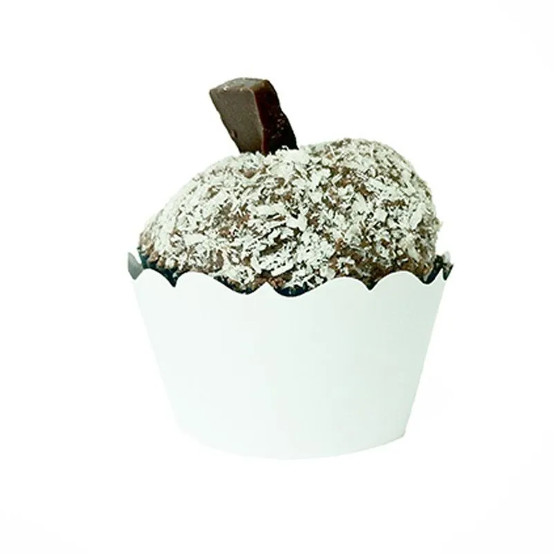Mini Porta Cupcake Liso Branco C/12 - Kid Art