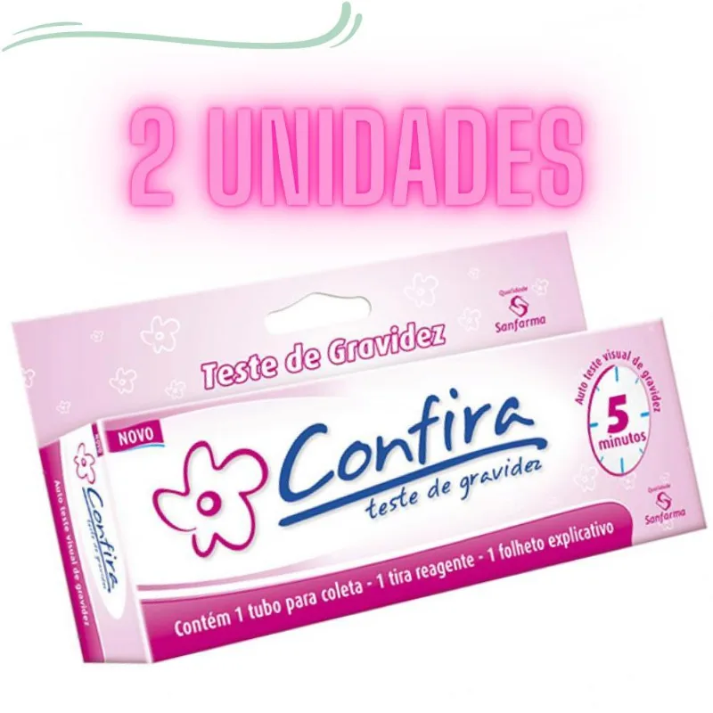 Kit 2 Testes Rápido De Gravidez Teste Gravidez