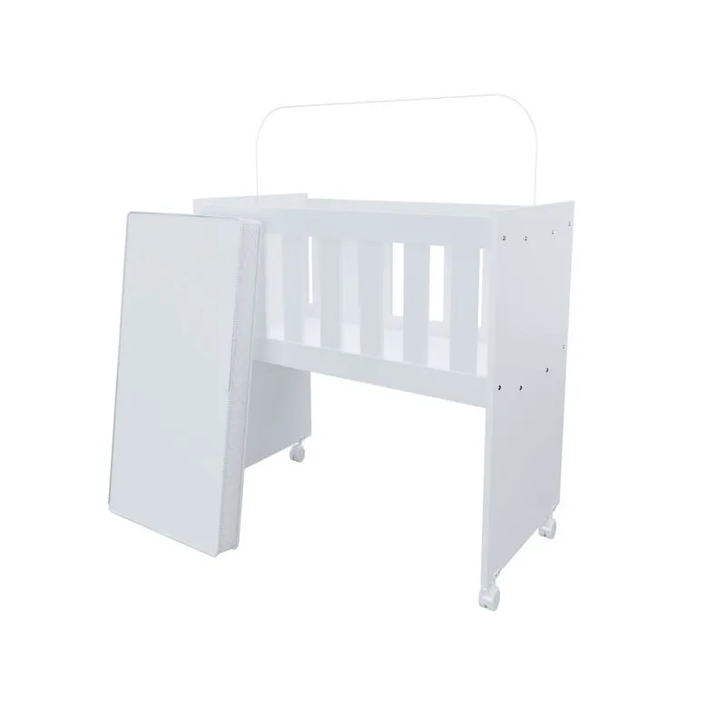 Mini Berço Malu Moises Para Quarto Do Bebê Com Rodizios Para Meninos E Meninas Moderno Com Colchão Multifuncional