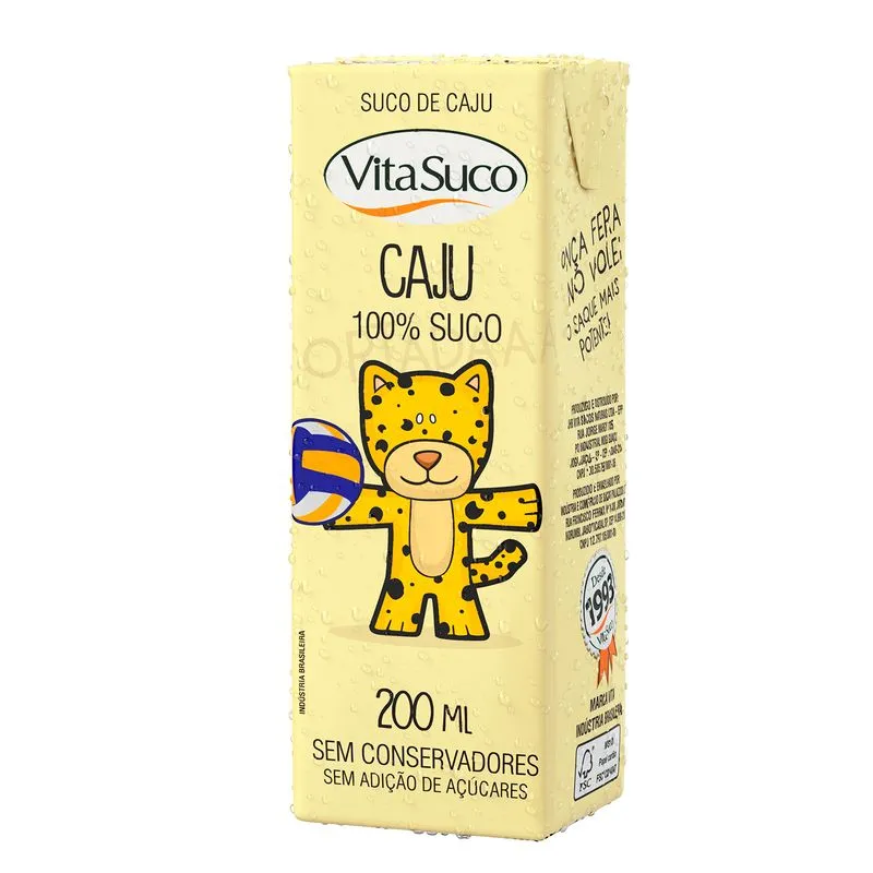 Suco De Caju Vitasuco Kids 200ml - Cx 27un