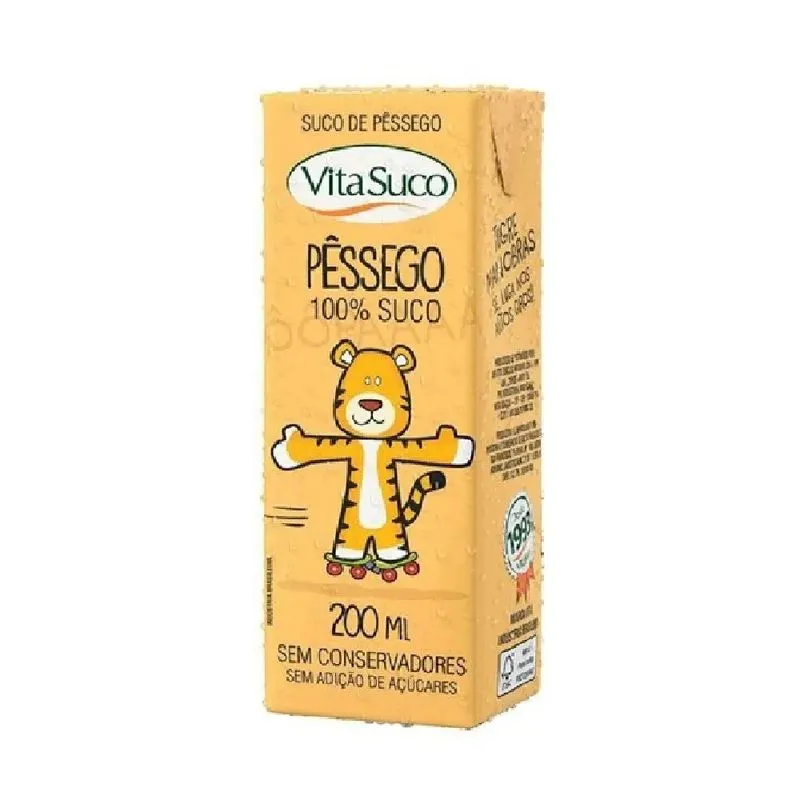 Suco Natural De Pêssego Vita Suco 200ml