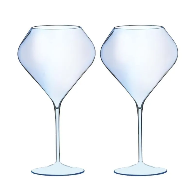 2 Taças King 770ml Champanhe Vinho Casal Acrílico Espumante