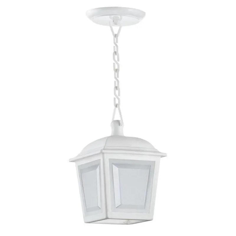 Luminaria Pendente Colonial Externa Injetado Branco Ac991