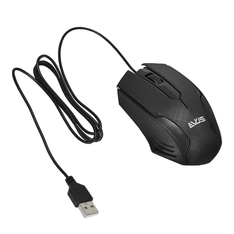Mouse Optico Evus Mo-05 Usb 800Dpi 3 Botoes Performance