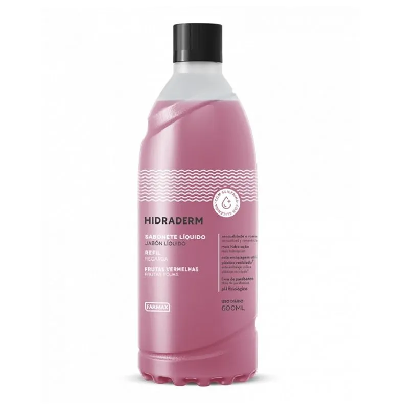 Sabonete Líquido Hidraderm Frutas Vermelhas Refil 500ml