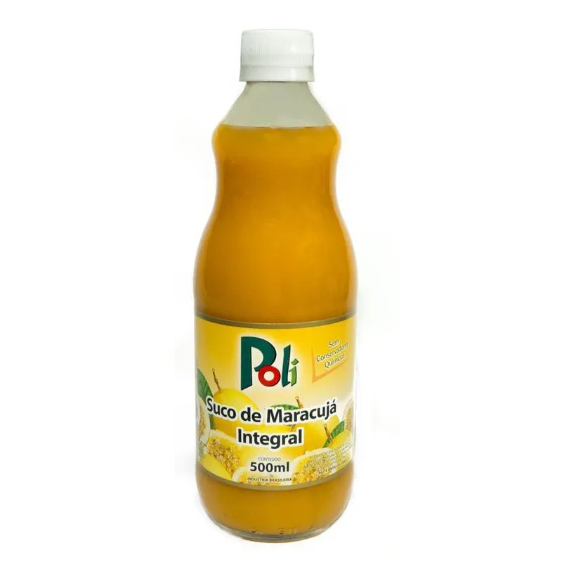 Suco De Maracujá Integral Poli 500ml