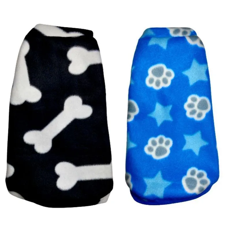 Kit 2 Roupas Cachorro - Suéter De Inverno Pp Azul E Preto