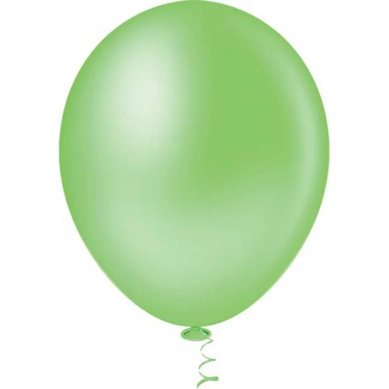Balao 7 Liso Redondo Verde Claro 50un Pic Pic