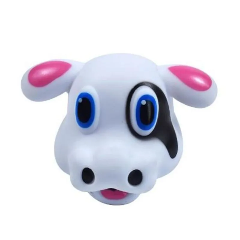 Brinquedo de PVC Cabeça de Vaquinha para Cães - Cor Única - Tamanho 10,9cm x 8cm