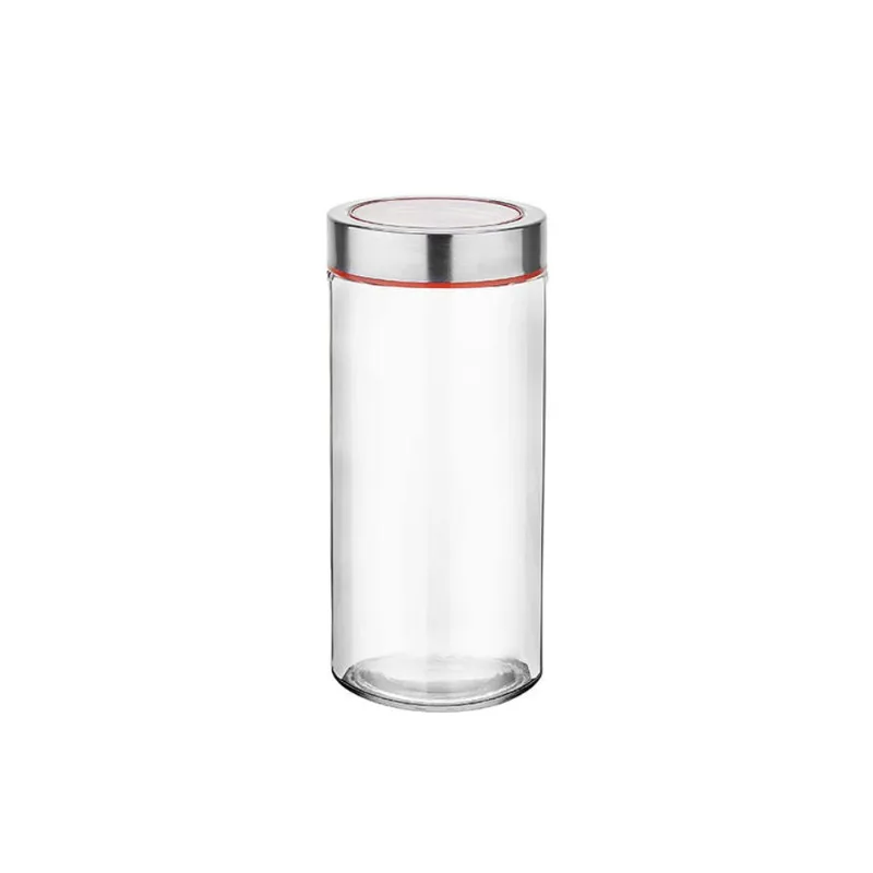 Pote Hermético Vidro Transp Verm 1,2 L Haüskraft POTE053VM