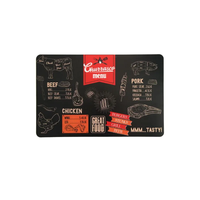 Lugar Americano Retangular Churrasco Hauskraft 48X23 cm