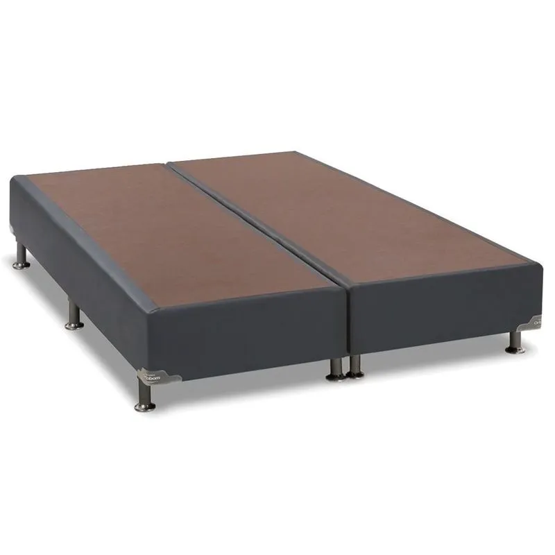 Cama Box Base Ortobom Universal Couríno Cinza Queen 158