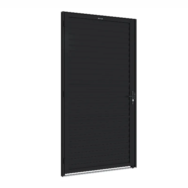 Porta de Abrir Veneziana Alumínio Lado Direito Fitblack