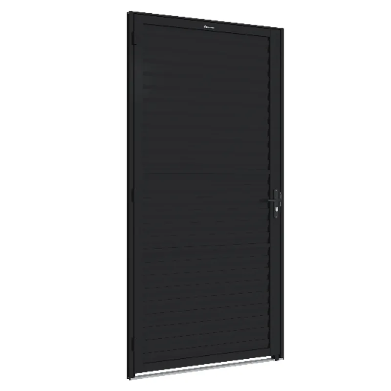 Porta de Abrir Veneziana Alumínio Lado Esquerdo Fitblack