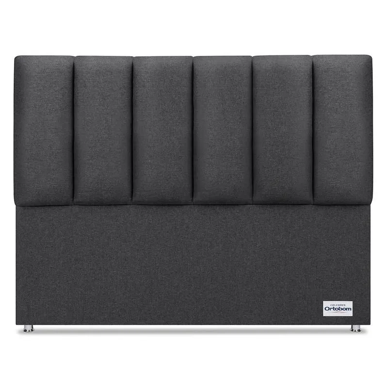 Cabeceira South Linho Cinza Queen (11x160x125) - Ortobom