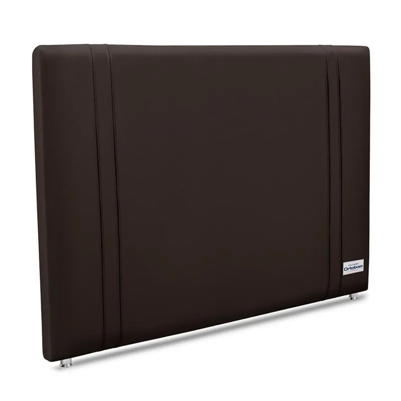 Cabeceira Tamisa Corino Marrom Casal 140 cm (LARG) - 52433 Sun House Ortobom