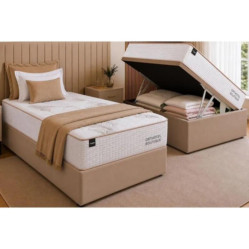 Cama Box Baú CRC Solt +Colchão Molas Ensacadas Boutique Ortobom 88