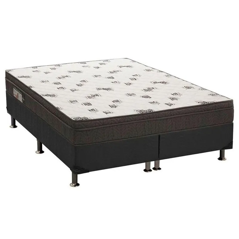 Cama Box CRC King +Colchão D45 Espuma Light Ortobom 193x203