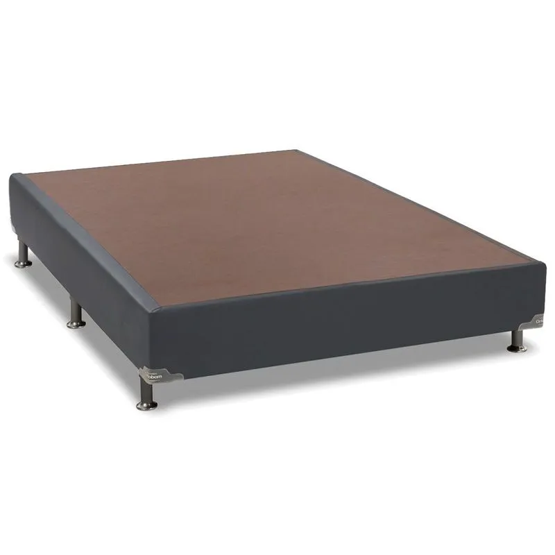 Cama Box Base Universal Casal Courano Gray (138x188x30) - Ortobom