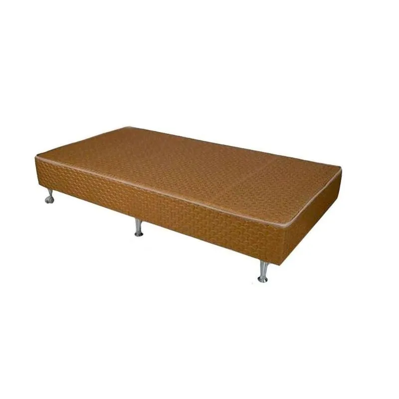 Cama Box Base Especial Hotelaria Orthotel Tecido Brown (100x200x24) - Ortobom
