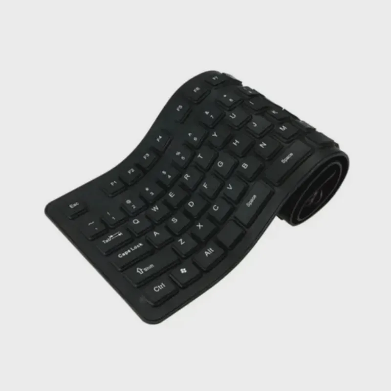 Teclado De Silicone Flexivel Para Pc USb