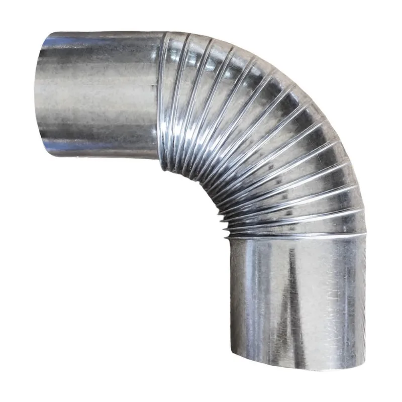 Curva Chaminé 90º Cano Joelho Galvanizado 115mm Para Fogão à Lenha N°2 Lareira Churrasqueira - amz