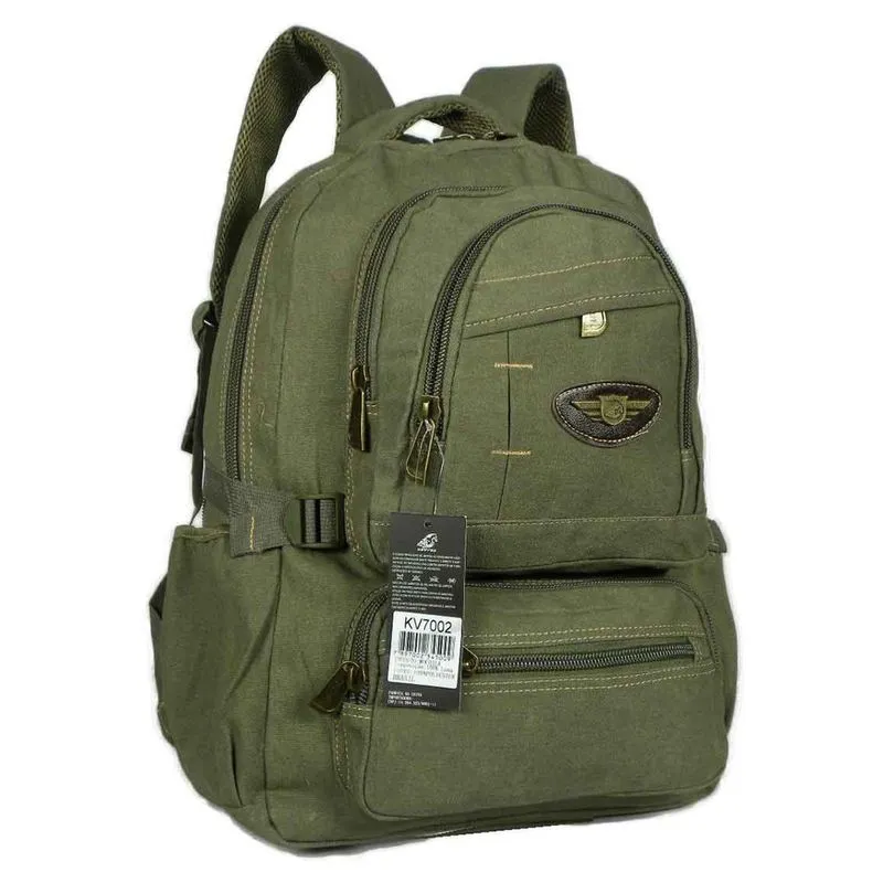 Mochila lona expansiva até 50 litros kvn 7002 camping viagem