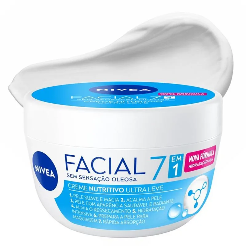 Creme Facial Nutritivo Nivea Ultraleve 7 em 1 100g CR HID NIVEA 100G FACIAL NUTRITIV
