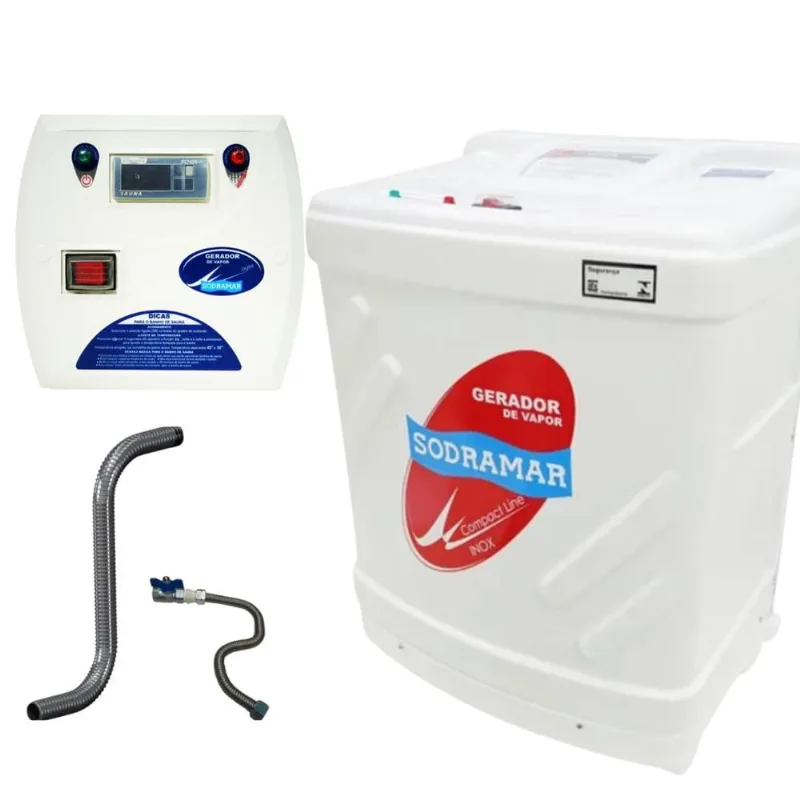 Kit completo sauna 9KW c/ comando E kit instalação sodramar
