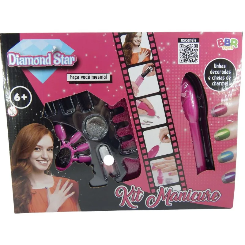 Kit de Manicure Unhas Decoradas Prata BBR R3324