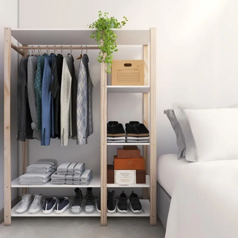 Estante Arara Plus 5 Prateleiras MDP e Pinus 110CM Branco Technox