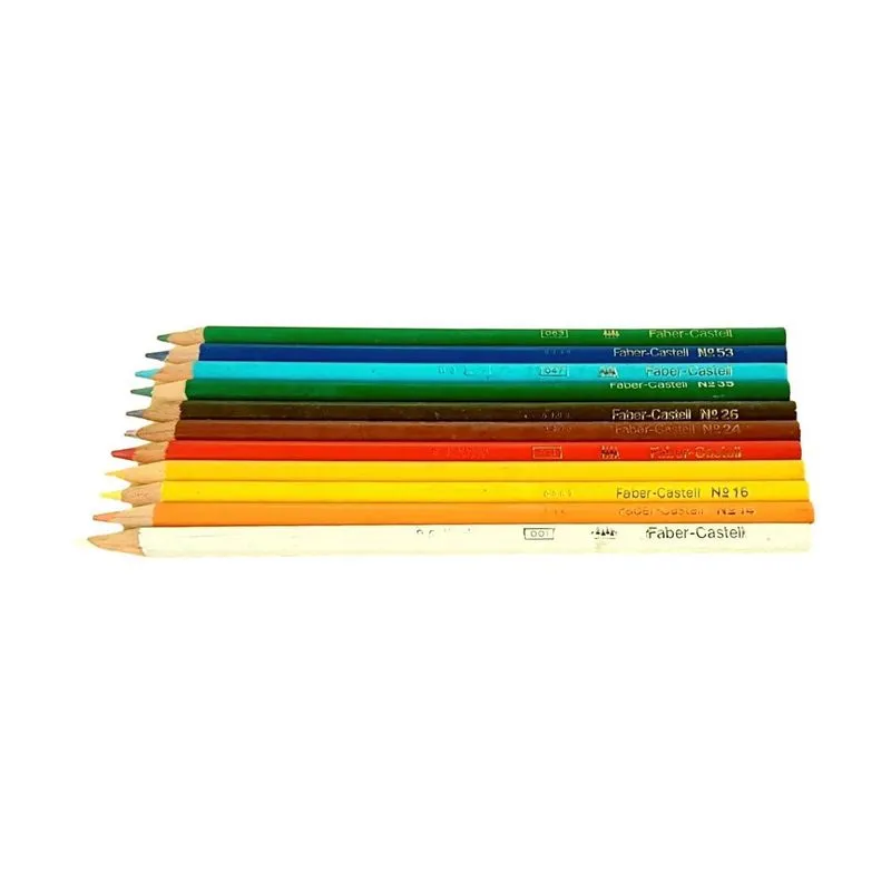 22 Antigos Lápis De Cor Faber-castell - Raridade