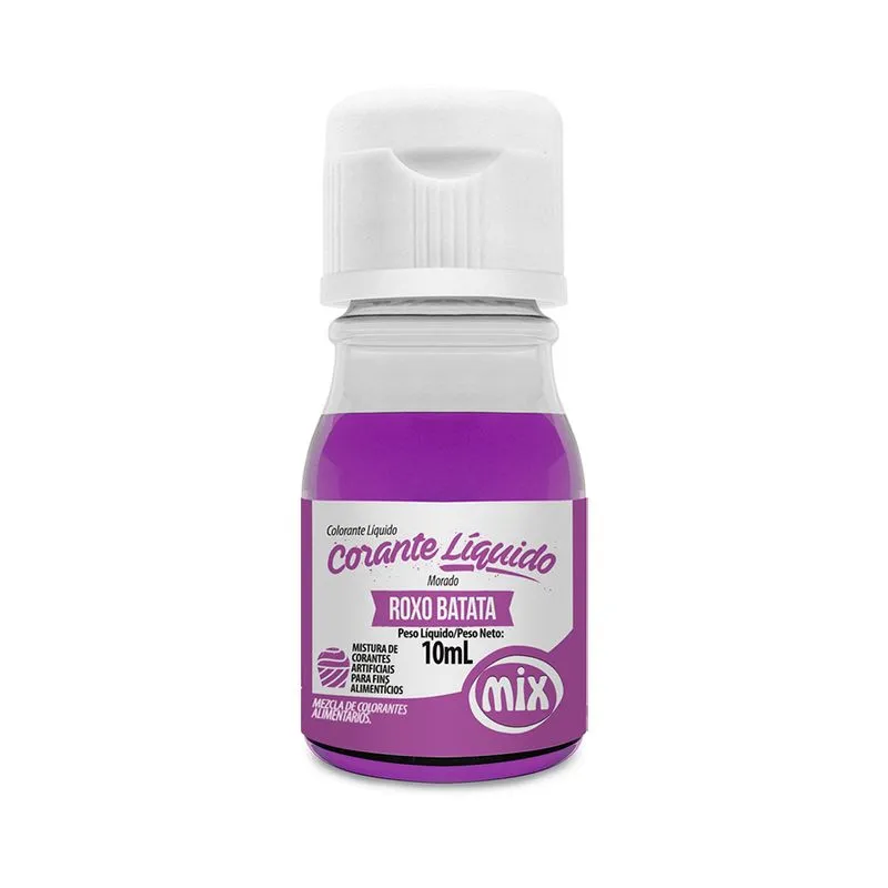 Corante Líquido Roxo Batata 10ml MIX CORANTE LIQ ROXO 10ML MIX