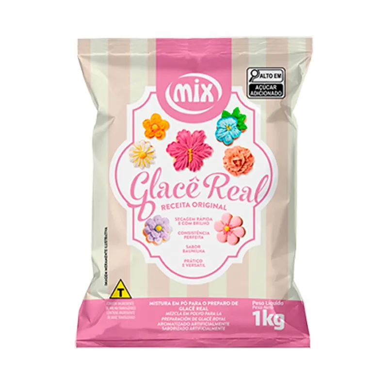 Glacê Real Sabor Baunilha 1kg MIX GLACE REAL 1K MIX
