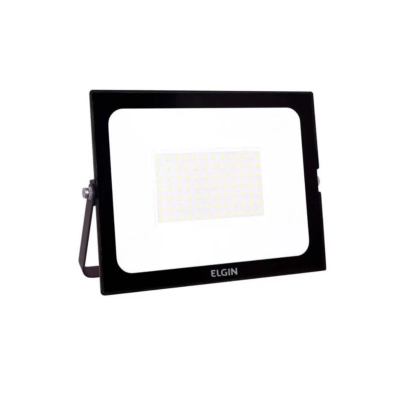 Kit 5 Projetor Led Elgin Refletor 100w 6500k Branco Frio Bivolt
