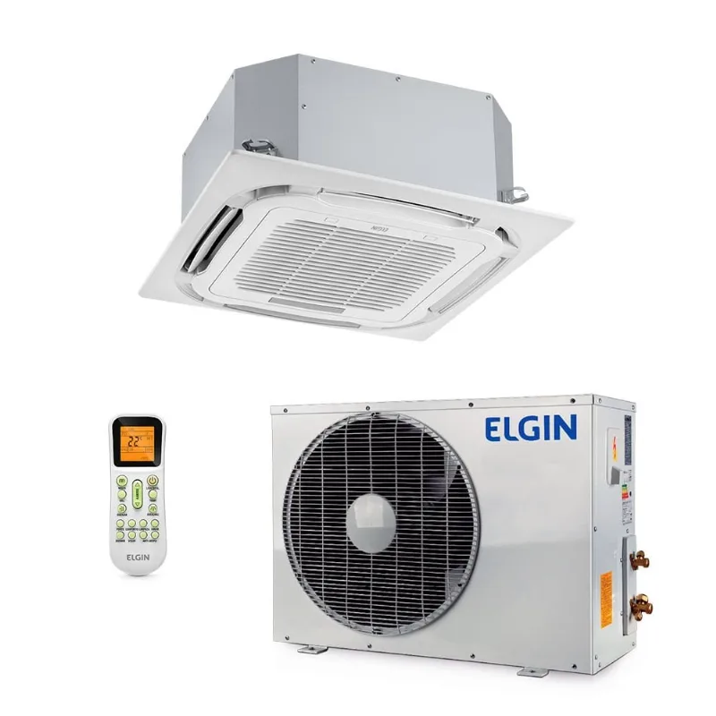 Ar-Condicionado Split Cassete 4 Vias Plus Elgin 18.000 BTUs Quente/Frio 220V Monofásico - Elgin
