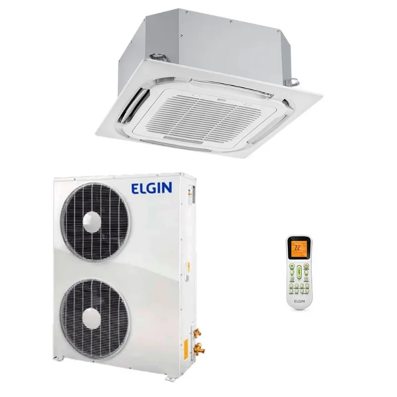 Ar-Condicionado Split Cassete 4 Vias Plus Elgin 48.000 BTUs Só Frio 220V Trifásico - Elgin